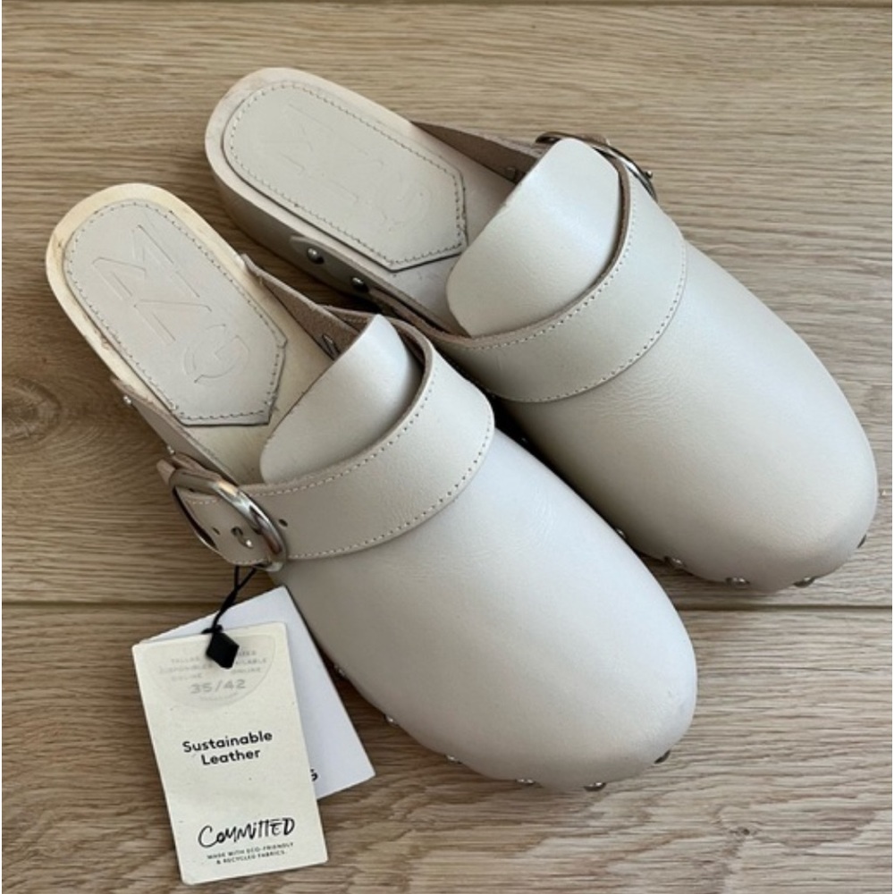 Mango MNG | size 38 studded leather clogs - Picture 6 of 9